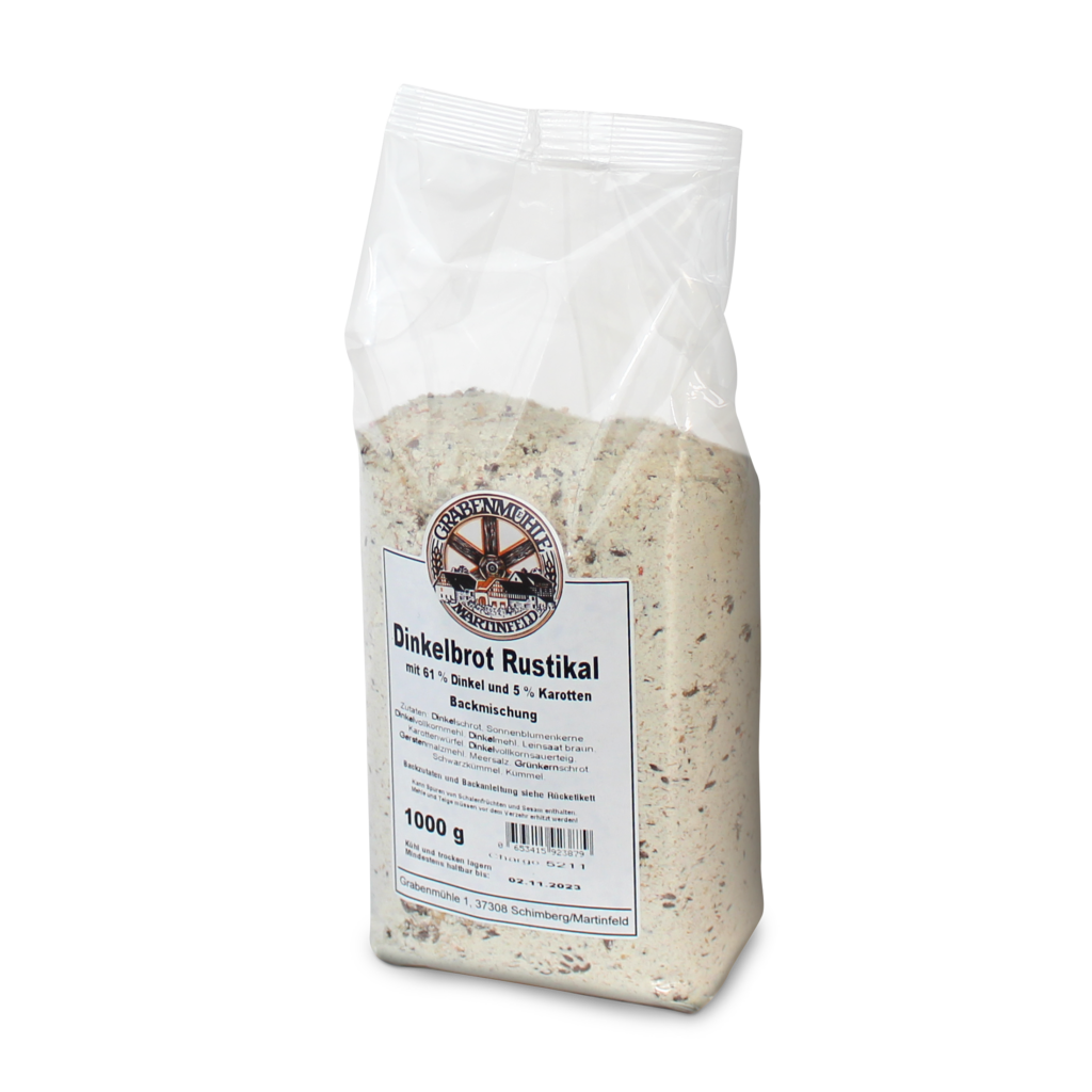 Dinkelbrot Rustikal-Backmischung - grabenmuehle.de